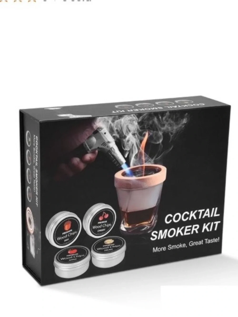 Cocktail Smoker Kit - Black & Pink Cocktail Smoking Set